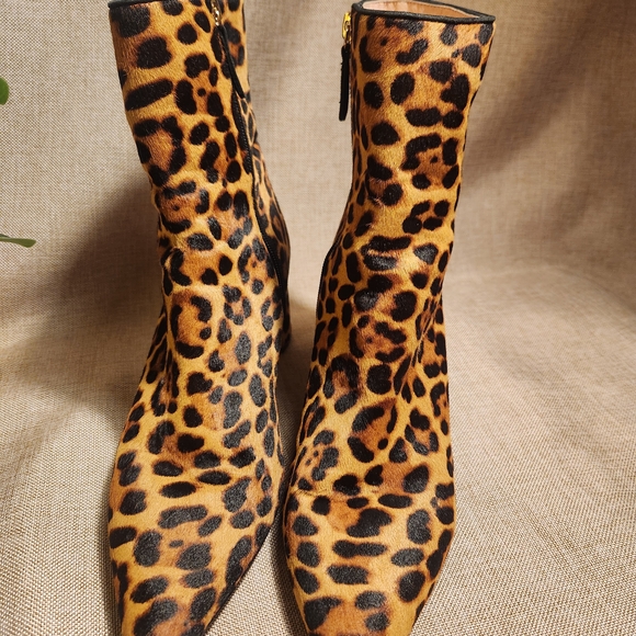 J. Crew Sadie Haircalf Women's Ankle Pointie Toe Boots Size 11 - Picture 13 of 14